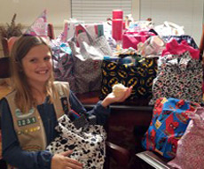 Junior Cadette Birthday Bags for the Haymarket Regional Food Pantry