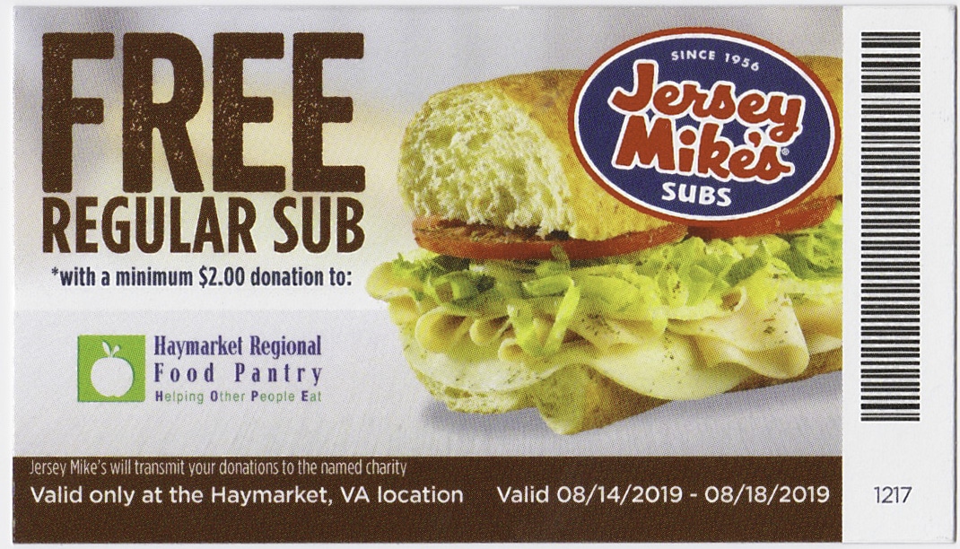 Jersey Mike's Subs Partners with HRFP for Grand Opening in Haymarket